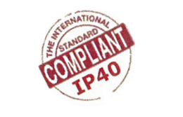 国際規格IP40対応の防塵